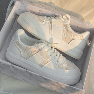 Lente en Herfst Nieuwe Dunne Veelzijdige Originele Canvas Schoenen 40 beige