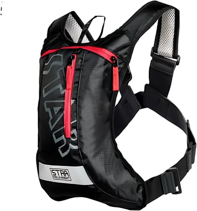 CarryQuest® - Ridder Lichtgewicht Hardlooprugzak - Duurzame Oxford Hydraatrugzak met Drinksysteem, Rugventilatie, Ergonomische Schouderbanden & Front-/Toploader - Zwart