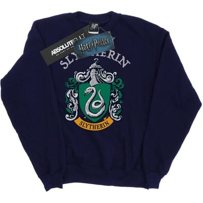 Harry Potter Sweatshirt met Slytherin helm voor meisjes (Marineblauw)