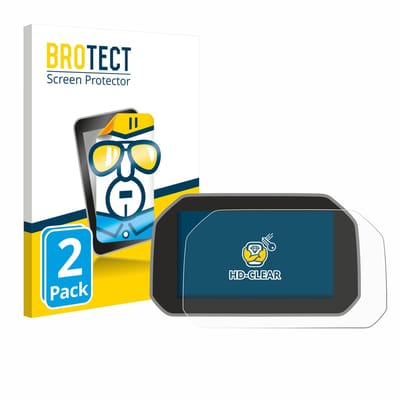 BROTECT - Screenprotector voor BMW R 1250 RS 2019 Connectivity TFT 6.5" - Folie Beschermfolie transparant 2 Stuks