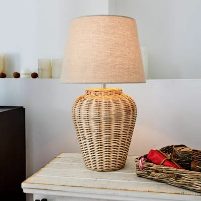 LOBERON Tafellamp Ernée beige