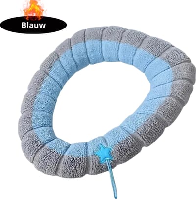 Nivard Wasbare Toiletbril Cover - Wc Bril Hoes - Toiletbril - Wc Deksel - Toiletafdekking - Verwarmde Wc Bril - Blauw