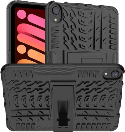 Just in Case Rugged Hybrid Case hoes voor iPad mini 6 - zwart