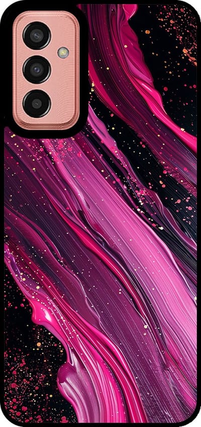 Smartphonica Telefoonhoesje Geschikt voor Samsung Galaxy M13 4G / M23 met marmer opdruk - TPU backcover case marble design - Paars Roze geschikt voor Samsung Galaxy M13 4G;Samsung Galaxy M23