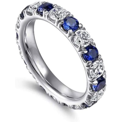 Huitan Trendy Blauwe/Kristallen CZ Dames Dunne Ringen Subtiel Verfijnde Bruiloft Accessoires Kleur Mode Veelzijdige Dames Sieraden 9 gray