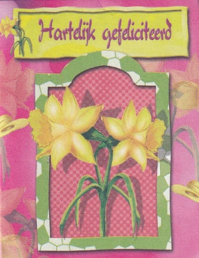 Bloemenkaartjes - 25 Stuks – 5 x 6.5 cm - Mini Kaartje – Bloemist - JK-509