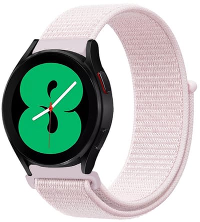 By Qubix - Sport Loop nylon bandje - Lichtroze - Geschikt voor Xiaomi Redmi Watch 5 Active / Redmi Watch 5 Lite