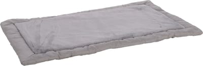 Hondenkussen – Benchkussen – Xyra Rechthoekig Grijs – zacht pluche hondenkussen voor hondenbench en draadkooi – XXL – 116cm