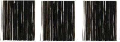 Decoris kerstboom folie slieren - tinsel - zwart - 10x zakje - 40 x 50 cm - kerstboomversiering