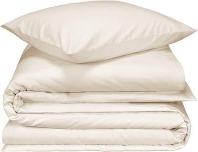 De Witte Lietaer Dekbedovertrek Laura Soft White - Eenpersoons - 140 x 200/220 cm - Katoen Flanel