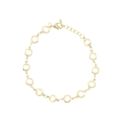 Behave - Armband zilverkleur met steentjes - Elegant detail - Dagelijks