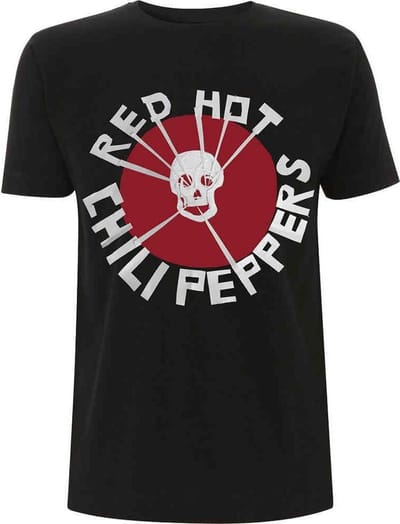 Red Hot Chili Peppers - Flea Skull Heren T-shirt - S - Zwart