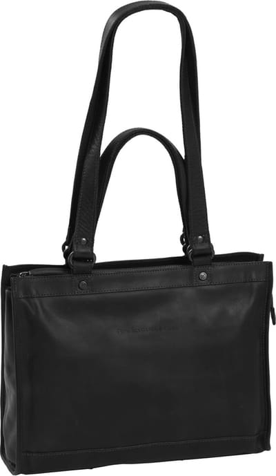 The Chesterfield Brand Cow Waxed Shopper Lille Black