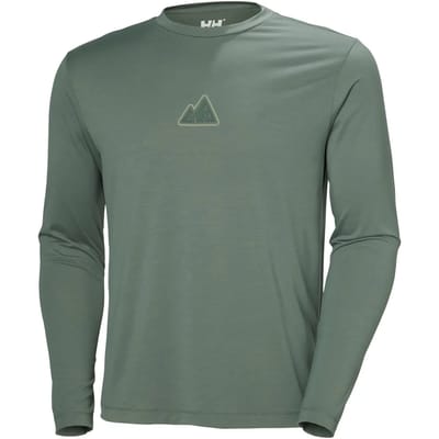 Helly Hansen Skog Graphic Tee T-shirt Met Lange Mouwen Grijs XL Man