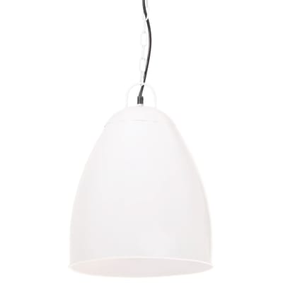 vidaXL Hanglamp industrieel rond 25 W E27 32 cm wit