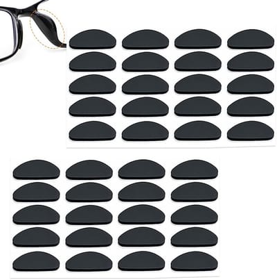 Dailygoods- Neuspads Siliconen - 20 Paar - Zelfklevend - Antislip - Comfortabel - Geschikt voor Zonnebril - Brilkussens