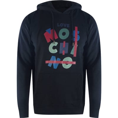 Love Moschino Jumble Logo Zwarte Hoodie