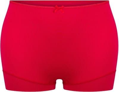 RJ Pure Color Dames Short Extra Hoog Donkerrood 4XL