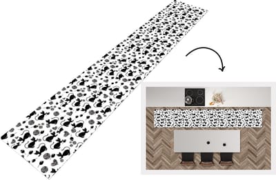 Keukenloper - Loper keuken - Meisje - Kat - Muis - Patronen - 300x50 cm - Keukenloper vinyl