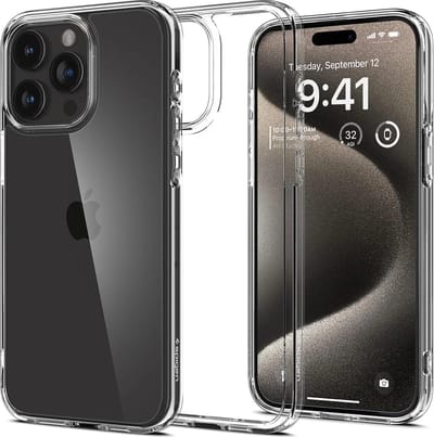 Spigen Geschikt voor Apple iPhone 15 Pro Max - Back Cover - Ultra Hybrid Hoesje - Transparant