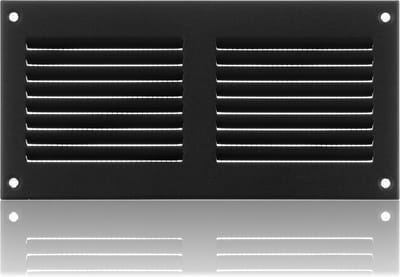 Ventilatierooster 200x100mm Antraciet Staal met Muggengaas