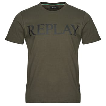 Replay Heren T-Shirt regular fit Groen S Ronde Hals Volwassenen
