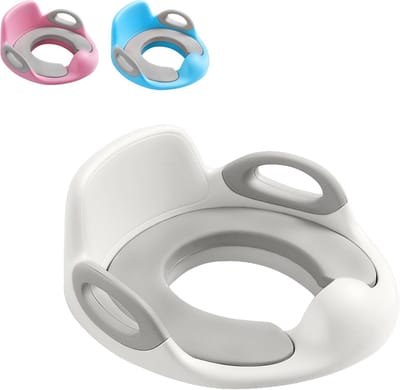 Toiletbril voor Kinderen met Rugleuning en Handvat - Potty Trainer voor Jongens en Meisjes van 1-8 Jaar