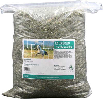 Frambozenblad 2,5 kg - Horse Adds Paardensupplementen