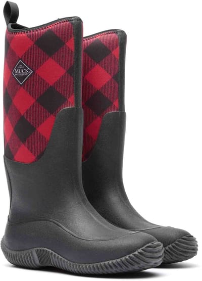 Muck Boot Hale Tall | Zwart/buffelruit - Regenlaarzen - Maat 36 -