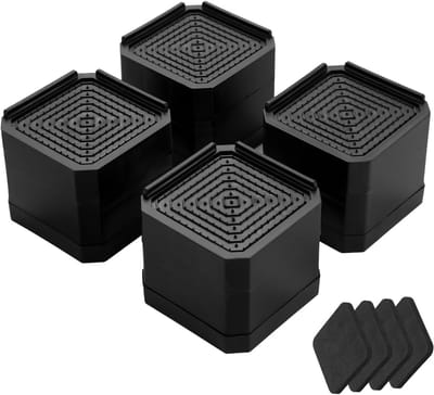 Verstelbare Meubelverhogers (4 stuks) - 7,5 tot 11 cm - Zwaar Draagvermogen tot 1800 kg - Antislip & Schokdempend