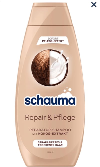 Schauma shampoo repair & pflege met kokos extract