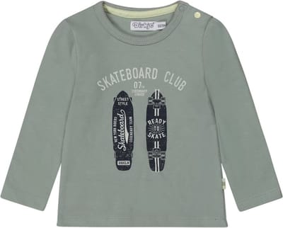 Dirkje-Boys T-shirt ls-Dusty Green