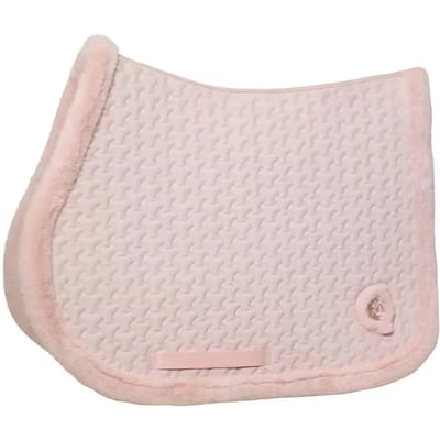 Kentucky Horsewear - Zadeldoek Fake Fur Plaited Quilt jumping oude roos