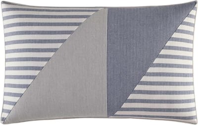 Sierkussen - Decoratief Kussen - Woonkamer Aankleden - Mediterraan Ontwerp - 14 x 20 inch - Blauw Grijs Wit