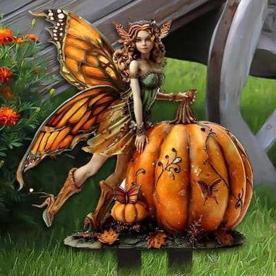 Bloempot Decoraties - Feeën Beeldjes - Tuin Verfraaien - Bohemian Stijl - 25.9 cm - Meerdere kleuren