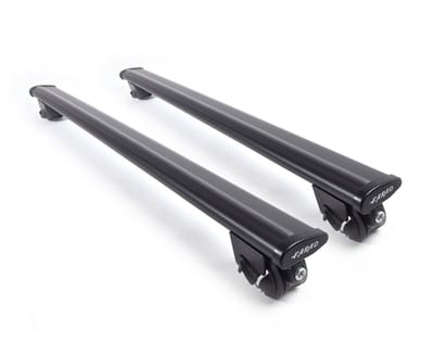 Dakdragers geschikt voor Honda HR-V e:HEV (Hybrid) vanaf 2022 open dakrailing - Aluminium - Hoog laadvermogen 100kg - Wingbar Zwart - Merk Farad