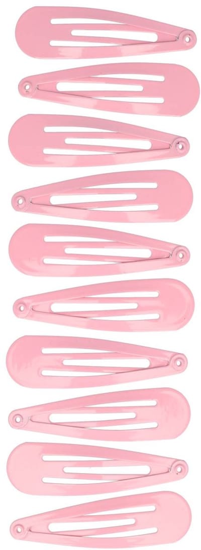 Haarsoires Haarspeld Klikklak 5cm - Basic - Roze - Set van 10 - Haarclip Speldjes - Makkelijk in Gebruik - Haaraccessoires voor Volwassenen & Kinderen - Hair Clip - Decoratieve Haaraccessoire
