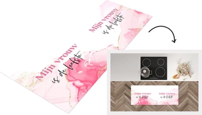 Keukenloper - Loper keuken - Quote - Vrouw - Mijn vrouw is de liefste - Liefste - 120x50 cm - Keukenloper vinyl