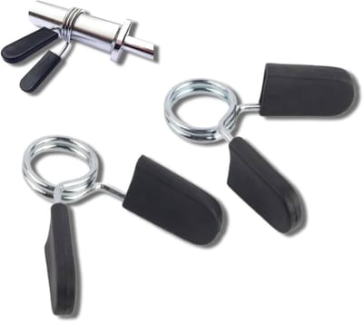 Set van 2 veergewichtclips voor olympische halters en dumbbells - Sterke metalen clips voor veilig gewichtstraining