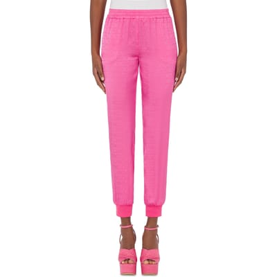 Moschino Joggers In Allover Logo Twill Pink Größe: 36 | Jogginghosen Outlet | Damen | Rosa