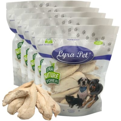 1 kg (5 x 200 g) Lyra Pet® gevriesdroogde kippenborst
