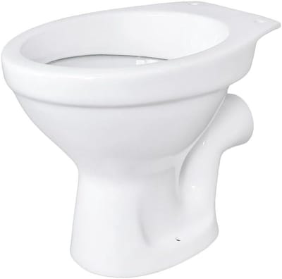 Staande Toiletpot - Wandafvoer Toilet - Badkamer Renovatie - Hygiënische Diepspoeling - Standaard Afmetingen - Wit