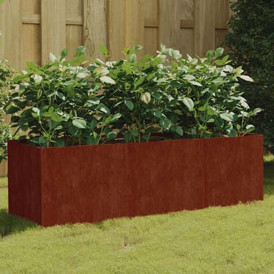 vidaXL - Plantenbak - verhoogd - 120x40x40 - cm - cortenstaal