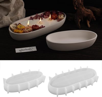 Ronde Siliconen Vormpjes voor Kaarsen en Decoraties, 2 Stuks, Ideaal voor Gieten en Creatieve Projecten
