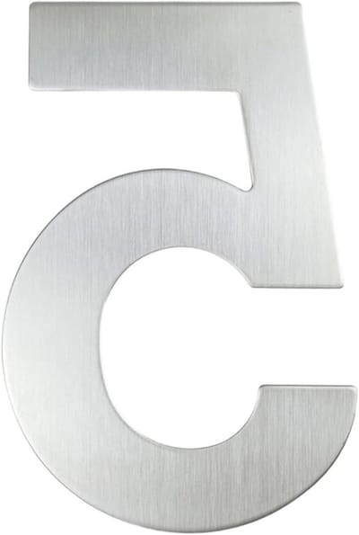 Huisnummer - Adres Teken - Huis Markeren - Roestvrij Staal - 20 Cm - Zilver