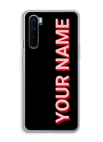 Gepersonaliseerd - Case Company® - Hoesje geschikt voor OnePlus Nord hoesje - Namecase - Soft Cover Telefoonhoesje - Bescherming aan alle Kanten en Schermrand