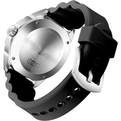 Quartz duikhorloge op zonne-energie Nachtgloed 300M Regenbestendig Siliconen band voor Heren Dames gray