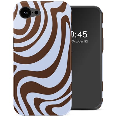 Selencia Hoesje - Geschikt voor Apple iPhone 17e / 16e - Backcover geschikt voor MagSafe - Dream Swirl Chocolate