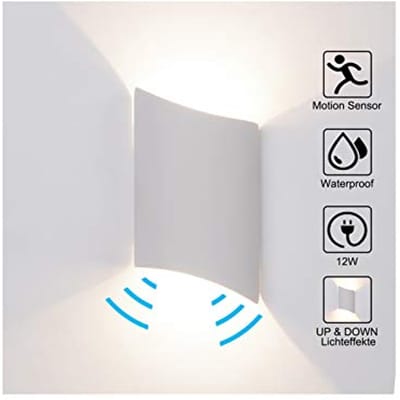 Buitenlamp met Bewegingsmelder en LED Technologie voor Tuin en Veranda – Waterdicht en Energiezuinig