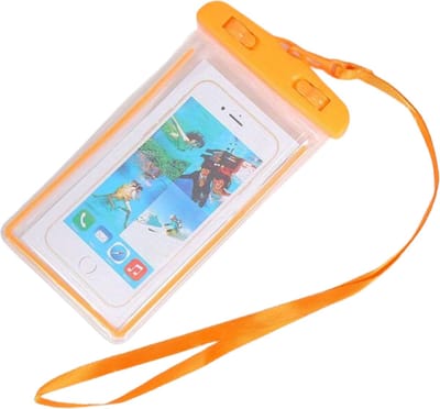 Bovista Waterdichte Telefoonhoesjes - Waterdicht Telefoonzakje - Waterproof Festival Opbergtasje - Documententasje - Waterbestendig - Oranje